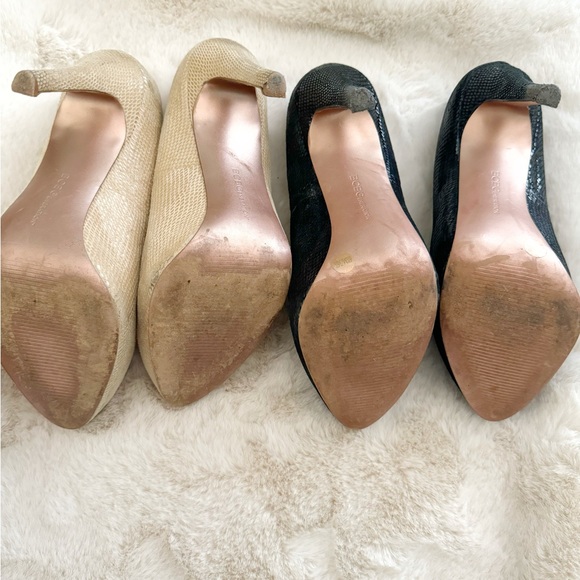 (2) pairs snakeskin BCBG heels - Picture 4 of 5